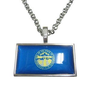 Nebraska State Flag Necklace